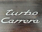 Aluminum Porsche 911 930 Turbo Carrera Emblem Scripts Oem Original. Fixed Price $59.99.
