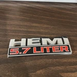 Dodge Ram Hemi 5.7 Liter Emblem Front Fender Badge Symbol Logo Genuine Oem. Fixed Price $15.00.