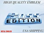 Boss Edition Chrome Universal Truck Logo Custom Emblems Gift Idea Xmas Christmas. Fixed Price $26.95.