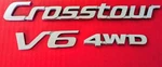2010-15 Honda Accord Crosstour 4WD V6 Rear Emblem Set (peel & Stick Adhesive). Fixed Price $35.00.