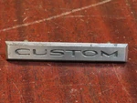 Original "custom" Front Fender Badge Emblem For 1967-69 Pontiac Models. Fixed Price $16.00.