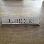 Bentley Turbo Rt 1997 1998 Rear Chrome Boot Trunk Badge Red Letters. Fixed Price $199.00.