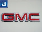 Gmc Yukon Sierra Sonoma Rear Liftgate Tailgate Emblem Nameplate Chrome & Red. Fixed Price $44.99.