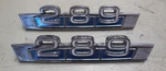 Used 1967 Ford Fairlane 289 Front Fender Emblems C7OB-16237-A. Fixed Price $39.99.