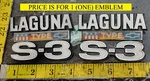 (1) Chevrolet Chevelle Laguna Type S-3 Circa '75 Emblem 345361 5216. Fixed Price $45.00.