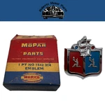 New Old Stock Roof Sail Panel Emblem Badge Ornament 1954-55 Plymouth #1542314. Fixed Price $195.00.