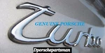 Porsche 911 Emblem "turbo" (silver) For Decklid Genuine New. Fixed Price $337.04.