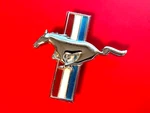 Nos 1965-1968 Ford Mustang Tri-bar Running Pony Emblem C8ZZ-16228-C Fomoco #8053. Fixed Price $38.00.