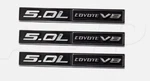 Fits (3PC) Mustang Gt Emblem F150 FX4 Coyote V8 5.0L Decal Badge Gloss Black. Fixed Price $15.28.