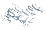 Genuine Mercedes-benz Basic Carrier Bumper 206-885-58-05. Fixed Price $109.99.