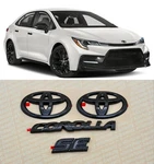 4PCS Gloss 2020-24 Toyota Corolla Se Black Out Emblem Overlay Kit (00016-12181). Fixed Price $64.99.