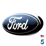 Blue & Chrome 2005-2014 Ford F150 Front Grille/ Tailgate 9 Inch Oval Emblem 1PC. Fixed Price $15.97.