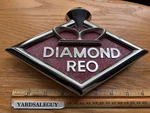 Vtg 1960'S? Diamond Reo Semi Truck Oem Hood Emblem Script Badge # 210200. Fixed Price $99.95.