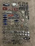 Huge Mixed Impala Lincoln Chevrolet Cadillac Buick Chrysler Dodge Emblems Set. Fixed Price $220.00.