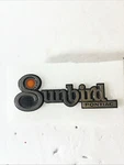 Pontiac Sunbird Nameplate Emblem 525488 Used Long Studs. Fixed Price $19.95.