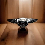 Bentley Oem Black Chrome Continental Gt/c Flying Spur Trunk Boot Emblem Badge. Fixed Price $199.99.