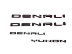 Black Red Door Rear Denali Yukon Emblems Letters 2021-2025 Gmc Xl. Fixed Price $55.89.