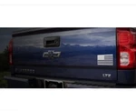 American Car Craft Flag Emblem Brushed Stainless Steel 2PC 6"X3.5". Fixed Price $40.40.