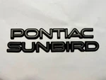 Vintage Pontiac Sunbird 88-91 Rear Trunk Emblem Badge Logo Set Genuine Oem Used. Fixed Price $12.97.
