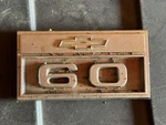 Chevrolet 60 Series Truck Bowtie Fender Emblem - Broken Tabs 3874045. Fixed Price $20.00.