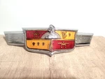 Vintage 1949 Desoto Car Hood Emblem Ornament Conquistador Helmet 1252677. Fixed Price $125.00.
