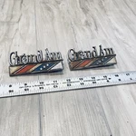 1973 1975 Pontiac Grand Fender Emblem Badge Oem Gm 490627 Nameplate Pair Trim. Fixed Price $16.99.