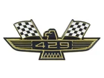 429 Eagle Emblem Gold Plating Black-and-white Flags Galaxie Fairlane New. Fixed Price $59.90.