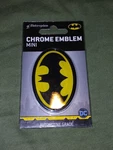 New Genuine Batman Chrome Auto Emblem Mini Elektroplate. Fixed Price $9.99.