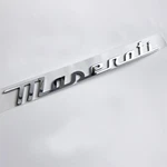 Maserati Quattroporte Grecale Levante MC20 Rear Emblem Badge Chrome Silver. Fixed Price $65.00.