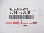Genuine Oem Toyota 75441-35010 Rear Emblem Nameplate Badge. Fixed Price $35.00.