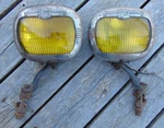 1942 Chevrolet Guide 859-F Gm Accessory Fog Light Pair Originals Patina. Fixed Price $1200.00.