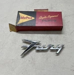 1959 Plymouth Fury Script Emblem Badge 1866627 Name Plate Quarter Panel Hardtop. Fixed Price $149.99.