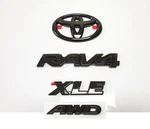 4PCS RAV4 Xle Awd Gloss Black Emblem Overlay Badge Fit 2019-2023 Toyota. Fixed Price $62.40.