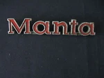 Opel " Manta Emblem Badge Script Trim Metal Vintage Oem. Fixed Price $58.00.