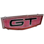 1967 Ford Fairlane; Grille Emblem Insert; Gt; Red W/ Black "gt". Fixed Price $49.99.
