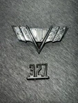 1964-67 Chevrolet Chevelle Impala Corvette Flag Side Emblem And 327 Badge Oem. Fixed Price $18.99.