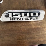 20-22 Dodge Ram 1500 Hemi 5.7L Right Side Bezel Emblem Chrome Oem. Fixed Price $35.00.