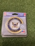 Elektroplate Chrome United States Navy Metal Emblem 3.25" Made In The Usa. Fixed Price $14.95.