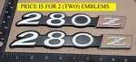 (2) Nissan Datsun 280Z Circa '75 Fender Emblems 98811 N4200 (6541). Fixed Price $35.00.