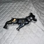 Vintage Mack Truck Bull Dog Half Dump Body Emblem Pat. 4MR2158 Chrome. Fixed Price $49.99.