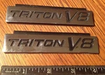 Oem Ford Triton V8 Script Emblem XL34-168114-HA Primo Used New Sticky Backer!. Fixed Price $9.95.