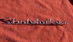 1956-1960 Studebaker Emblem Script Trunk Lid 1314300 1957 1958 1959 See Pics. Fixed Price $56.00.