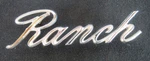 1969 Ford Ranch Wagon Emblem. Fixed Price $30.00.
