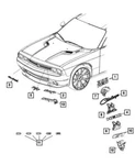 Genuine Mopar 2016-2019 Dodge Challenger Fender Nameplate Front Right 68292587AB. Fixed Price $61.19.