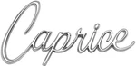 1966-67 Chevrolet Caprice; "caprice" Front Fender Emblems; Pair; Made In The Usa. Fixed Price $124.99.