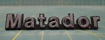 Amc Matador Emblem Nameplate 3672054 71404. Fixed Price $17.00.
