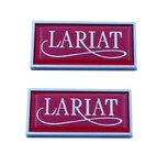Fits For 1980-1986 Lariat Cab Side Door Nameplate Badge Emblem --pair Set. Fixed Price $23.39.