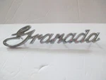 Metal Ford Granada Script Car Emblem Nameplate D5DB-16B114-AA C45. Fixed Price $19.00.