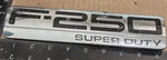 Ford F-250 Super Duty Emblem 5C34 9943156 D-c (6826). Fixed Price $12.00.