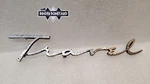 50'S 60'S International Harvester Travelall Script Emblem 186169-R1 Broken. Fixed Price $24.99.